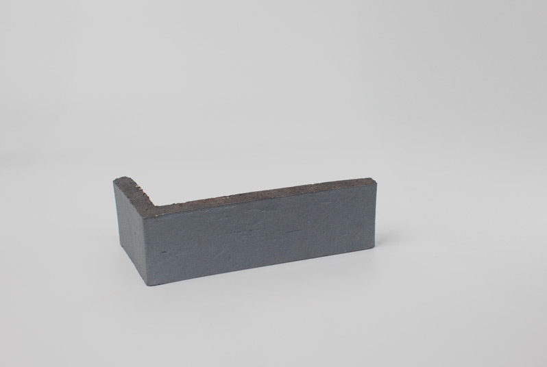Plaqueta cerámica texturada - Black Sapphire texturado - Thin Brick Mora