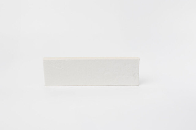 Plaqueta cerámica texturada - Blanco texturado - Thin Brick Mora