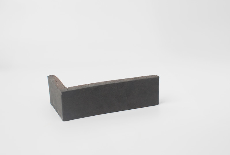 Nero Thin Brick Mora - Plaqueta cerámica negra